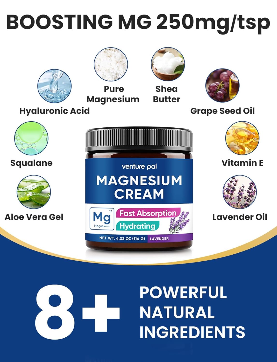 Thumbnail 3 de Venture Pal Topical Magnesium Cream: Fast-Absorbing Hydration for Daily Skin Care