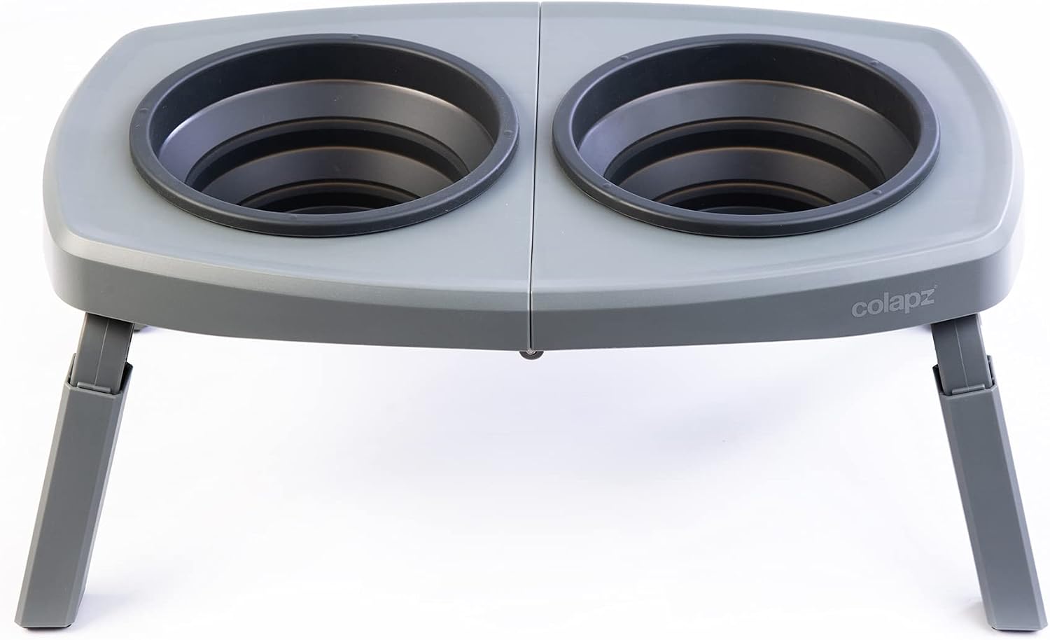 Detalle de Colapz Collapsible Dog Bowls with Adjustable Stand – Foldable Elevated Feeding for Pets