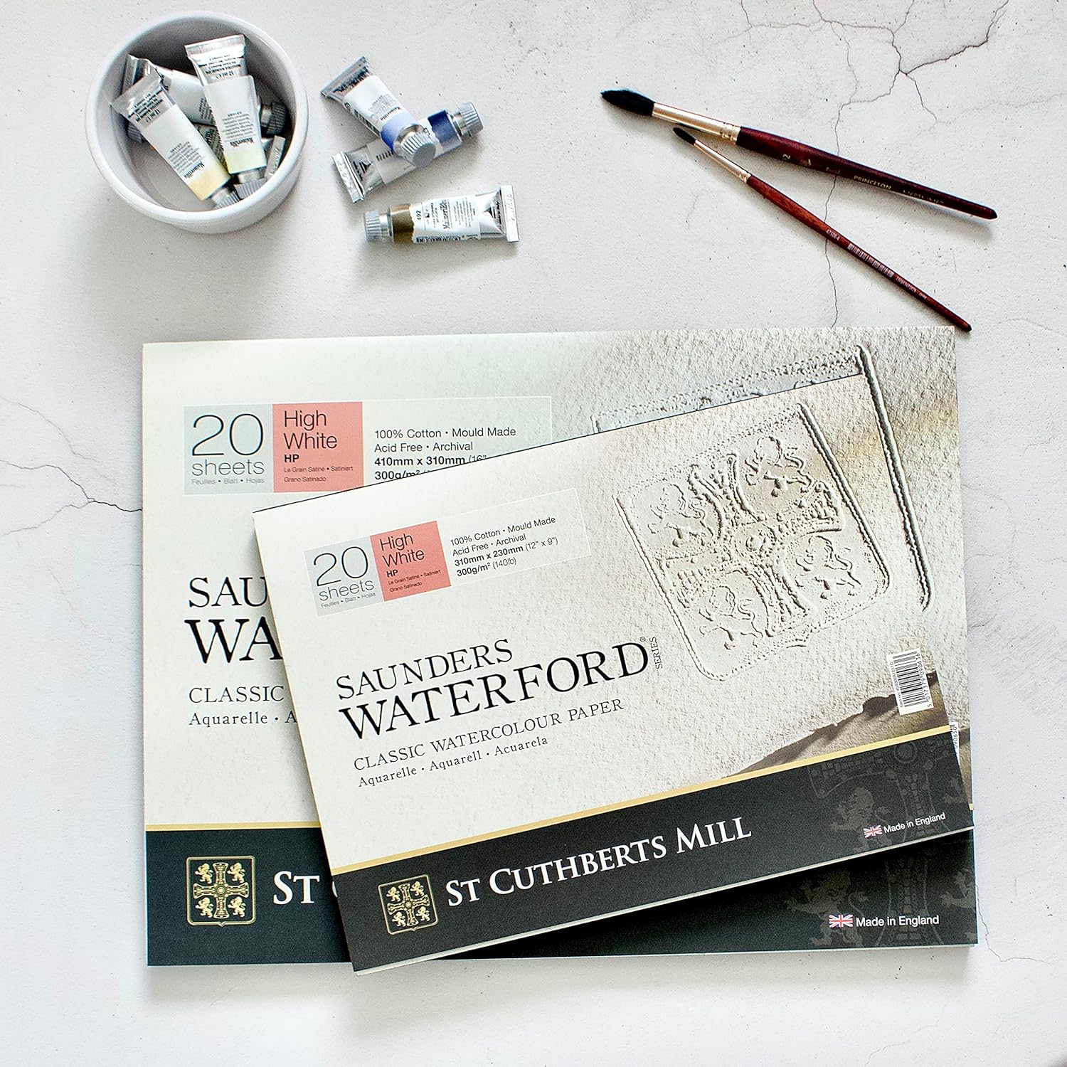 Thumbnail 2 de SAUNDERS WATERFORD SERIES blocco carta acquerello 31x23 cm, 20 fogli, 300 g/m², extra bianco