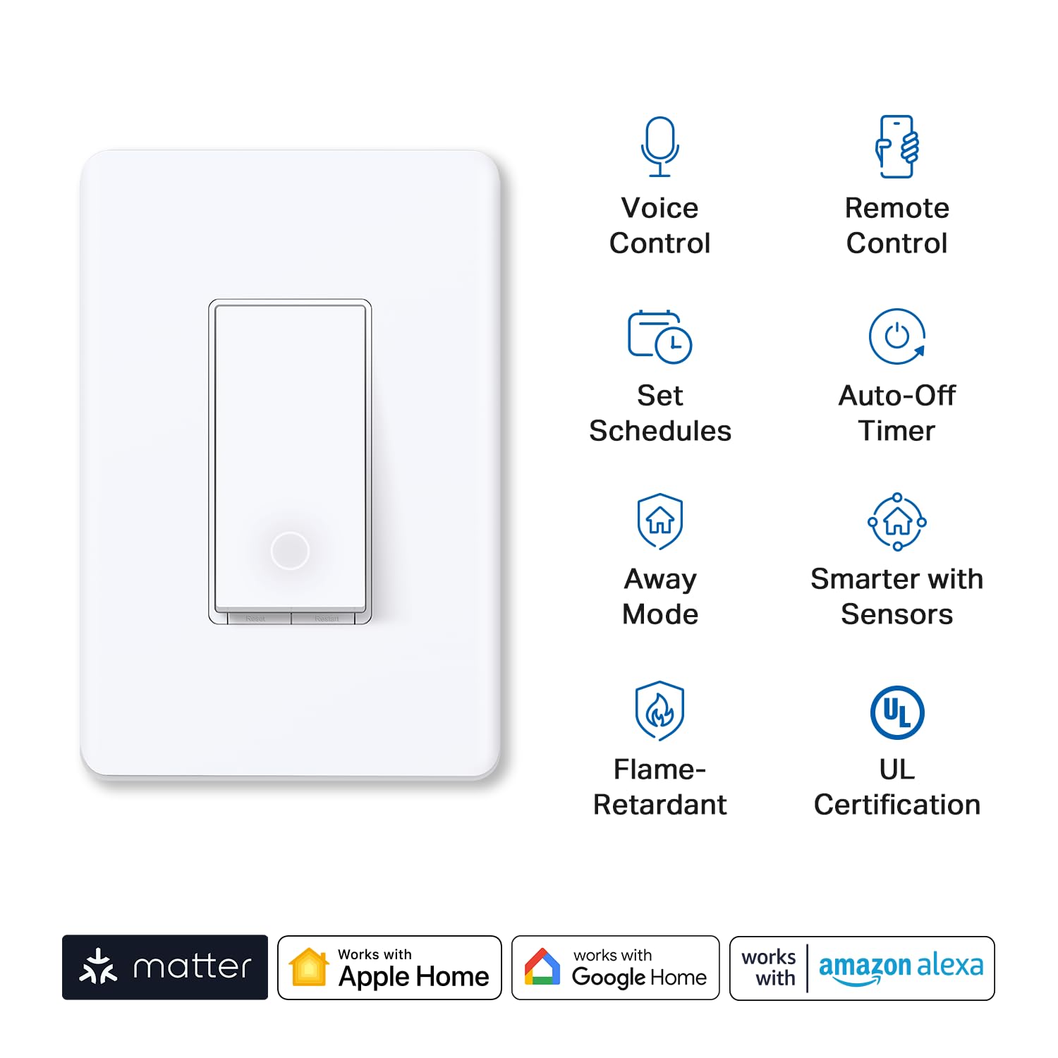 Detalle 2 de TP-Link Tapo S505 Matter Smart Light Switch 2-pack