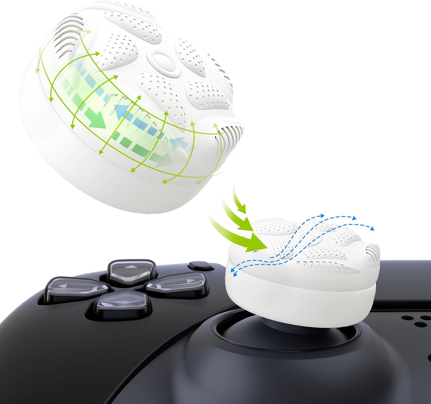Detalle de PlayVital Tapas Thumbstick Caps para mandos