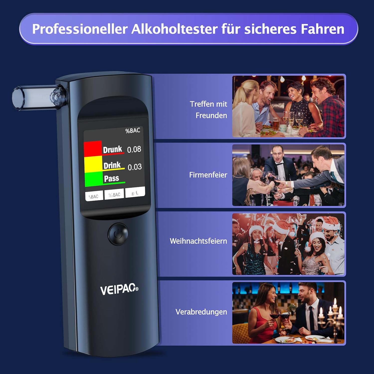 Thumbnail 6 de Alcoholímetro portátil homologado 11 boquillas