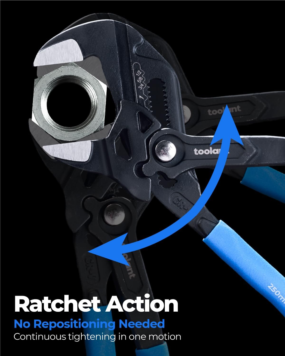 Thumbnail 4 de toolant 10-INCH Plier Wrench Adjustable wrench for pipes