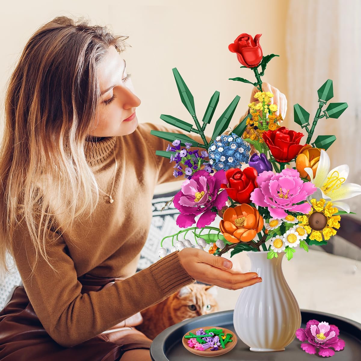 Detalle 2 de CUBIMANA Blumenstrauß-Bausatz 15 Teile