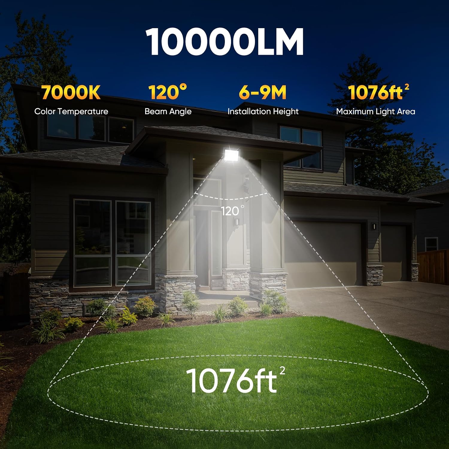 Detalle 2 de Plazique 100W Projecteur LED extérieur