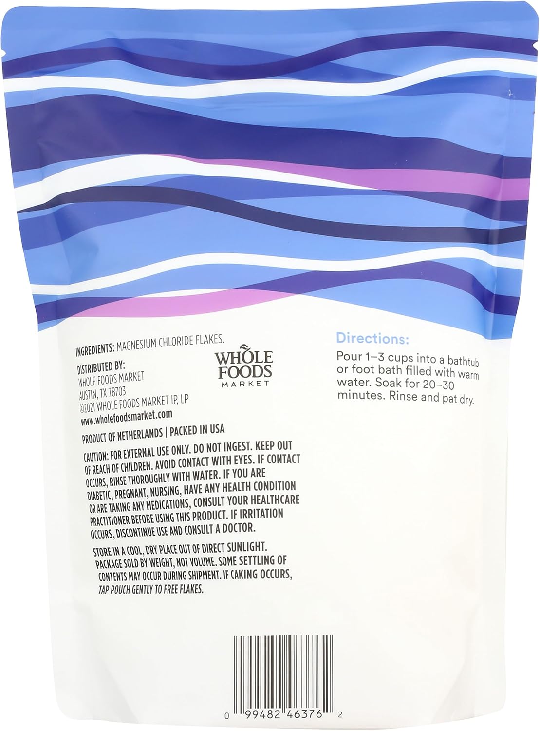 Thumbnail 1 de 365 by Whole Foods Market Magnesium Chloride Flakes (32 oz) – Mineral Soaking Aid