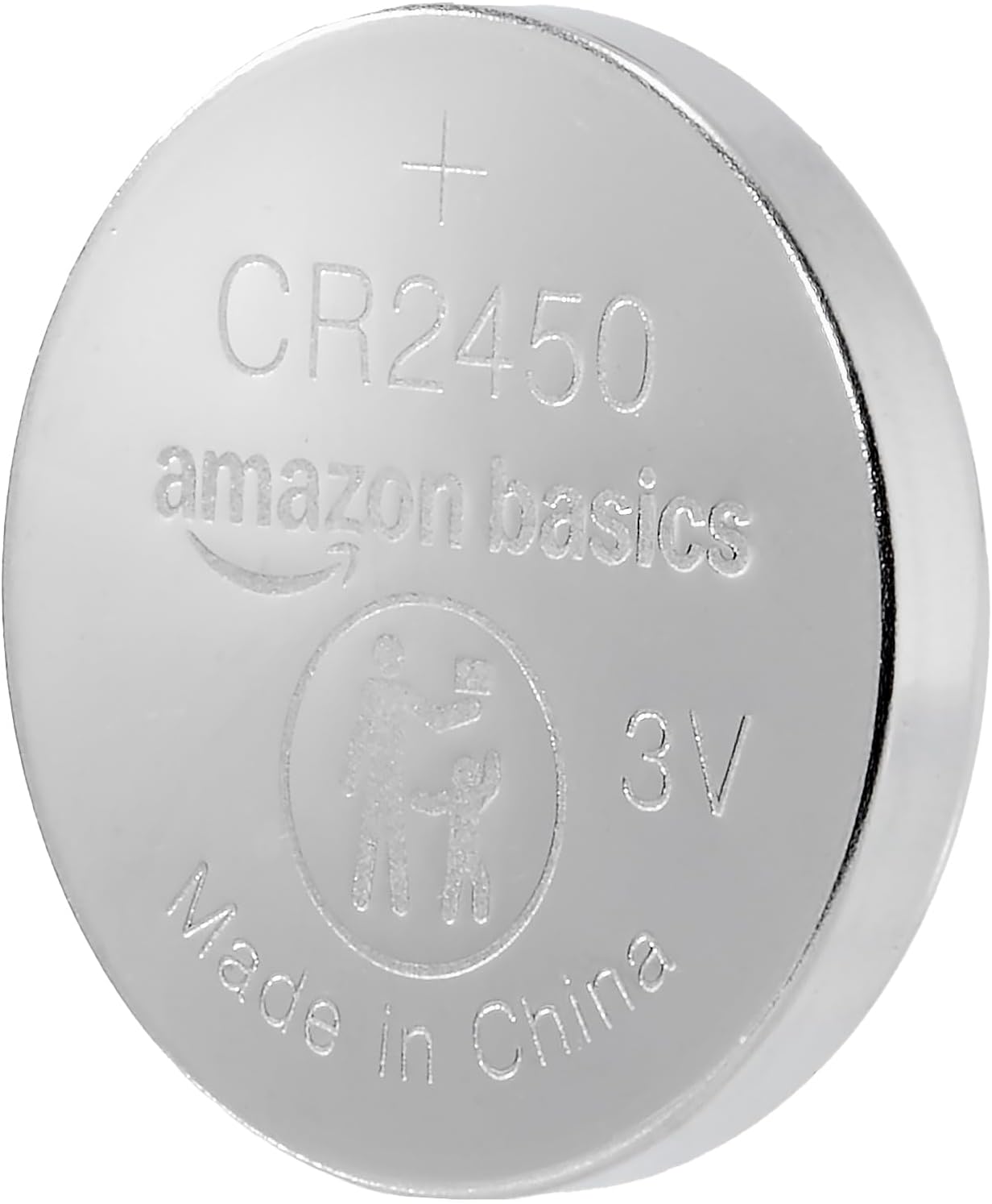 Detalle de Amazon Basics Lot de 6 Piles bouton CR2450 au lithium 3 V — longue durée et sans mercure