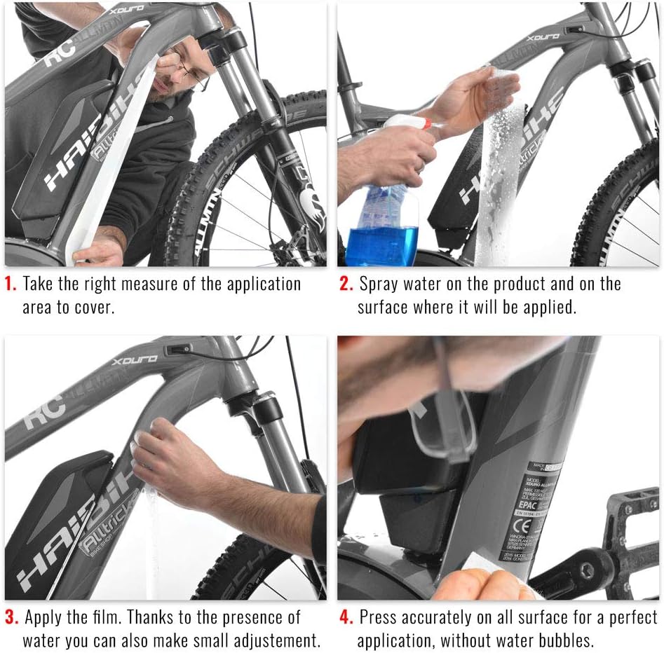 Thumbnail 4 de Rouleau Adhésif Scudo Roll pour Protection Vélo – 5 x 300 cm, Transparent