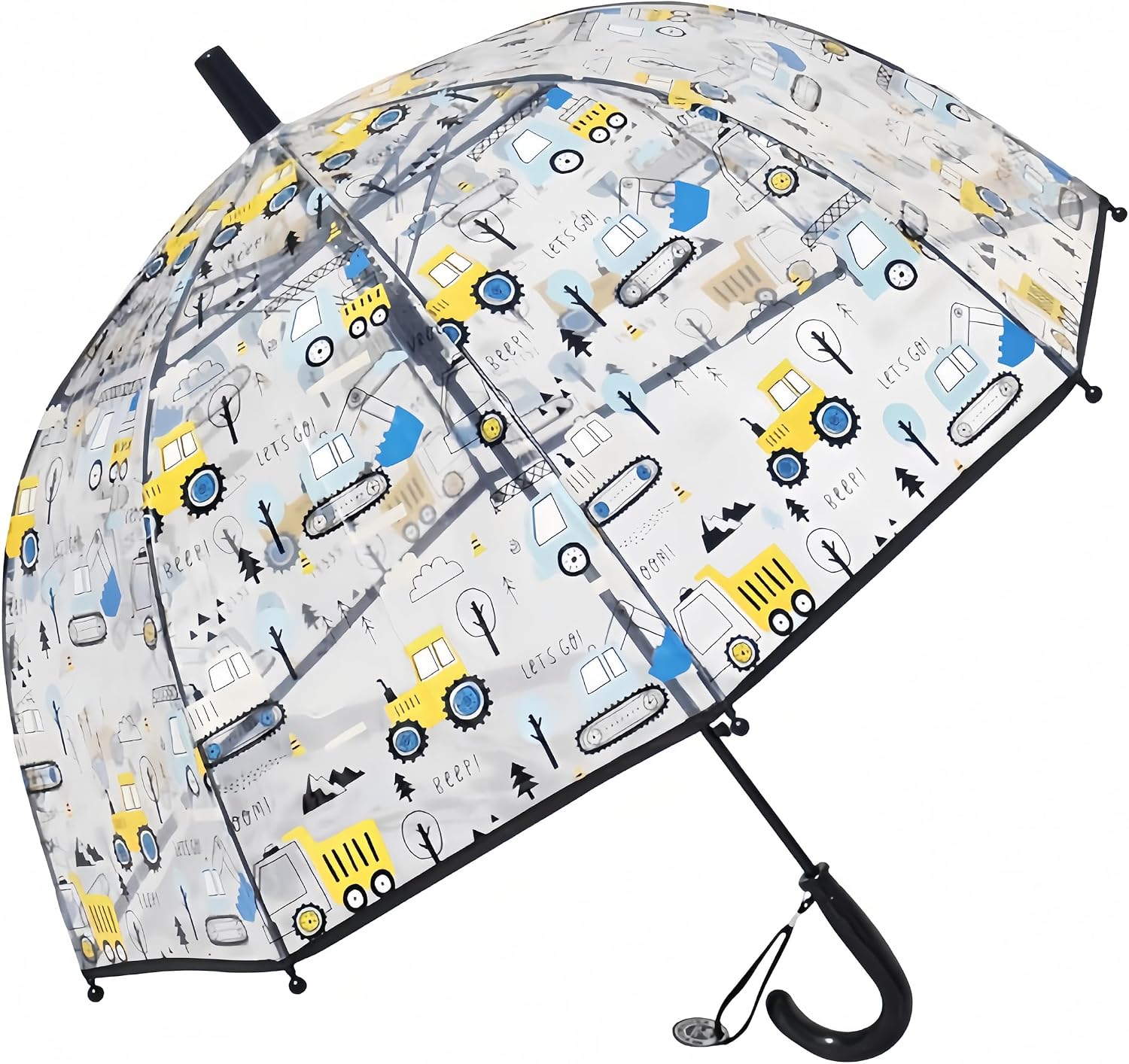 Detalle de Kids Clear Bubble Umbrella Transparent dome umbrella ☂
