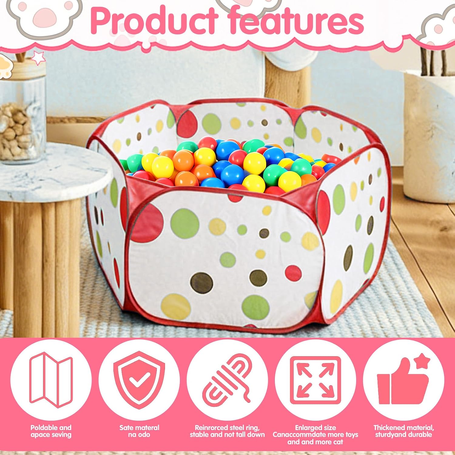 Thumbnail 4 de Cat Ball Pit, 39.37-Inch Diameter