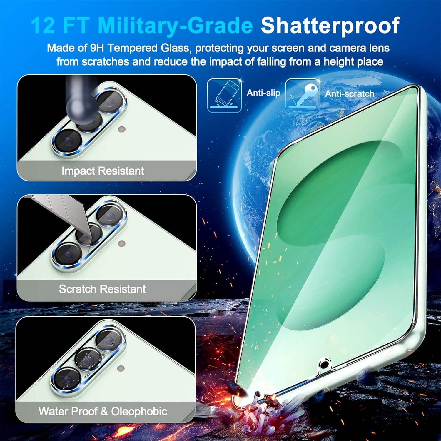 Thumbnail 4 de Samsung Galaxy S26 Plus 6.7" Screen Protector 3-Pack