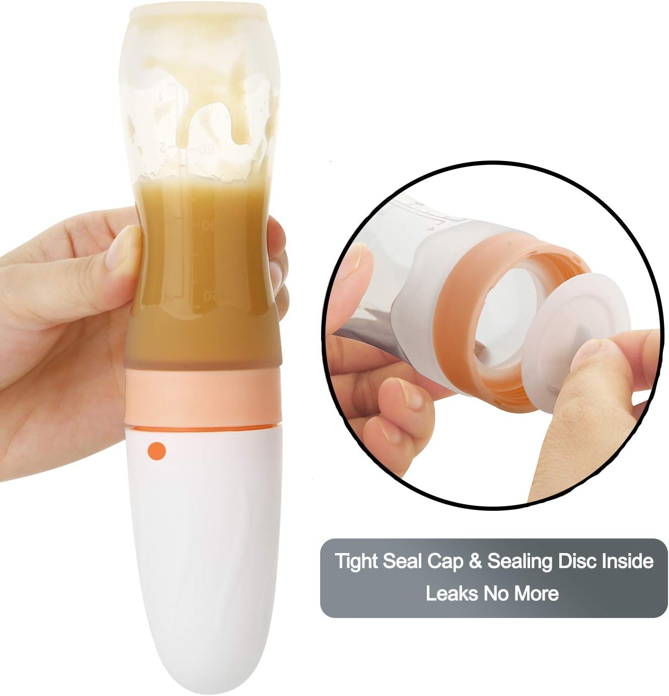 Thumbnail 5 de PandaEar Dispensing Spoon siliconen babyvoedinglepels, BPA-vrij en vaatwasmachinebestendig