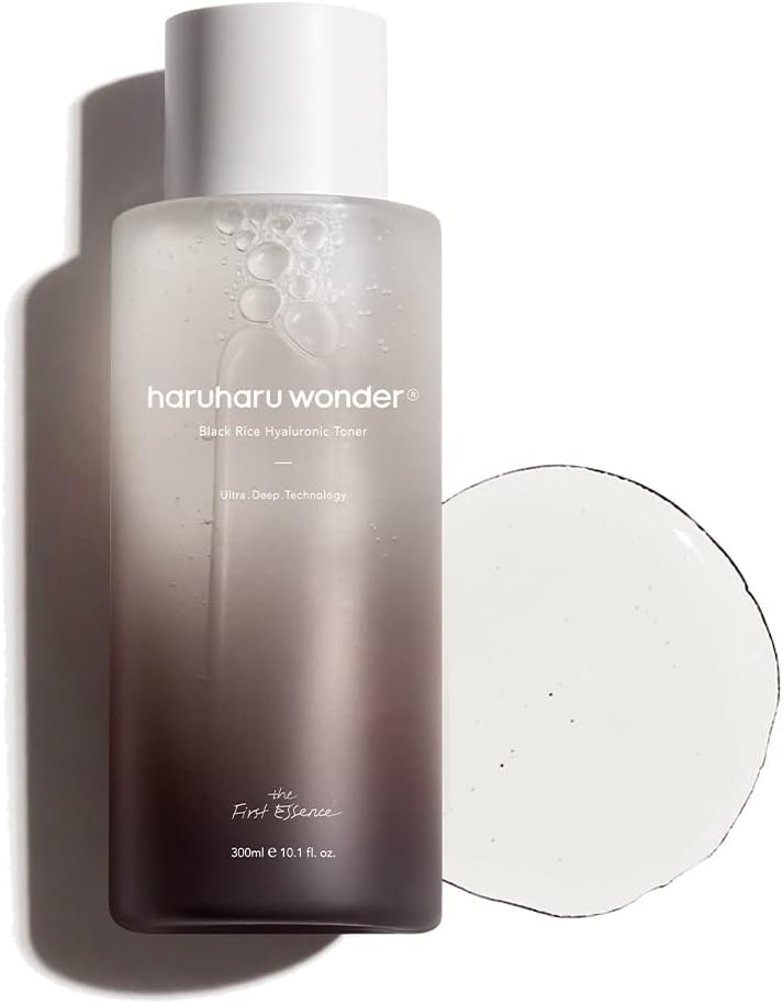 Detalle de Wonder Black Reis Hyaluron Toner 300 ml – Hyaluronsäure mit Fermentem Reisextrakt, Panax Ginseng-Liposom und Saponin