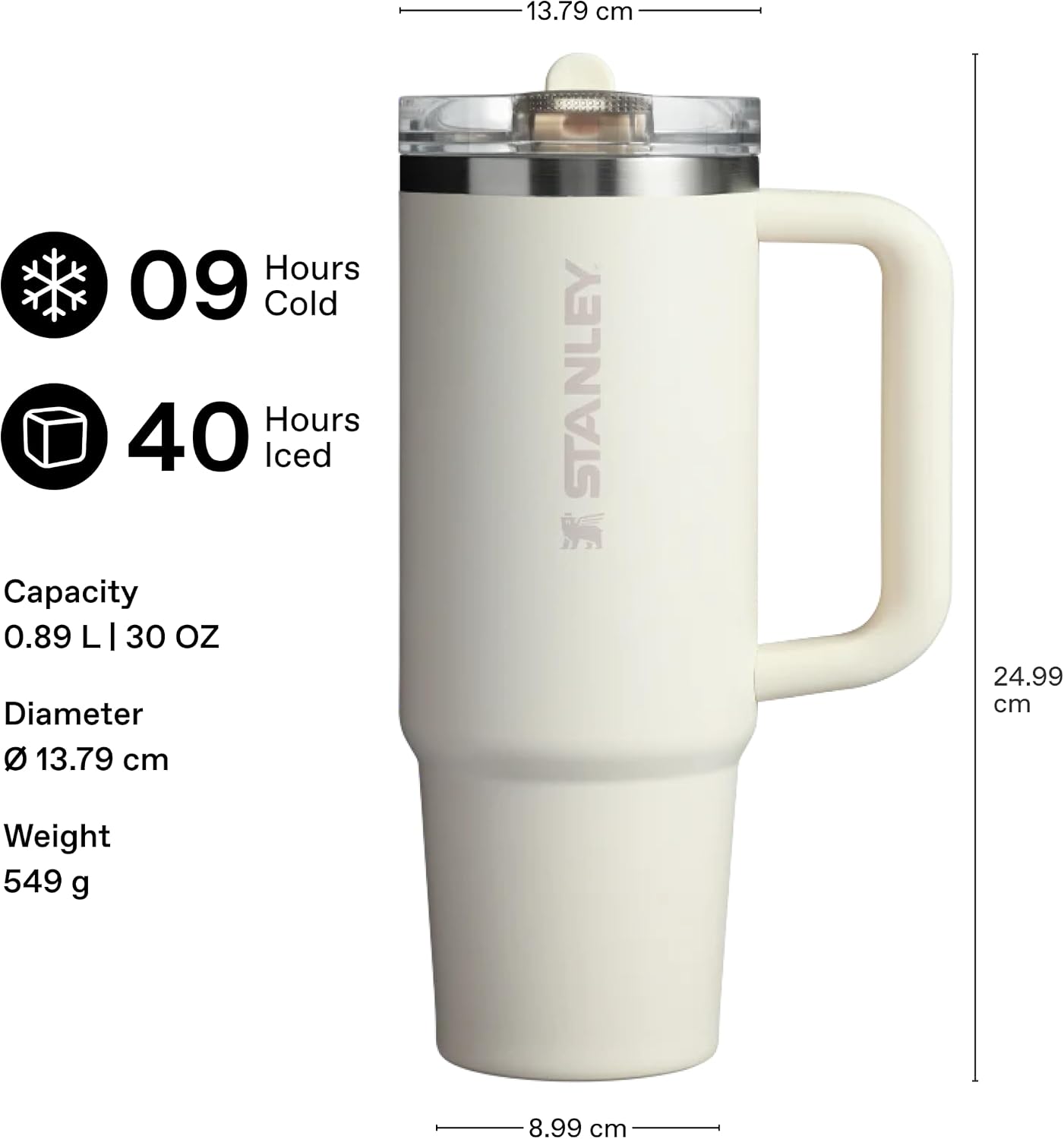 Detalle de STANLEY H2.0 真空クエンチャー プロツアー フリップストロータンブラー ピーチローズ 30 oz