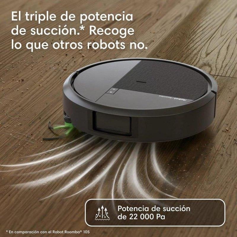 Detalle de Robot aspirador y fregasuelos Roomba Plus 515 Combo de Irobot: Autovaciado, LiDAR y limpieza 2 en 1