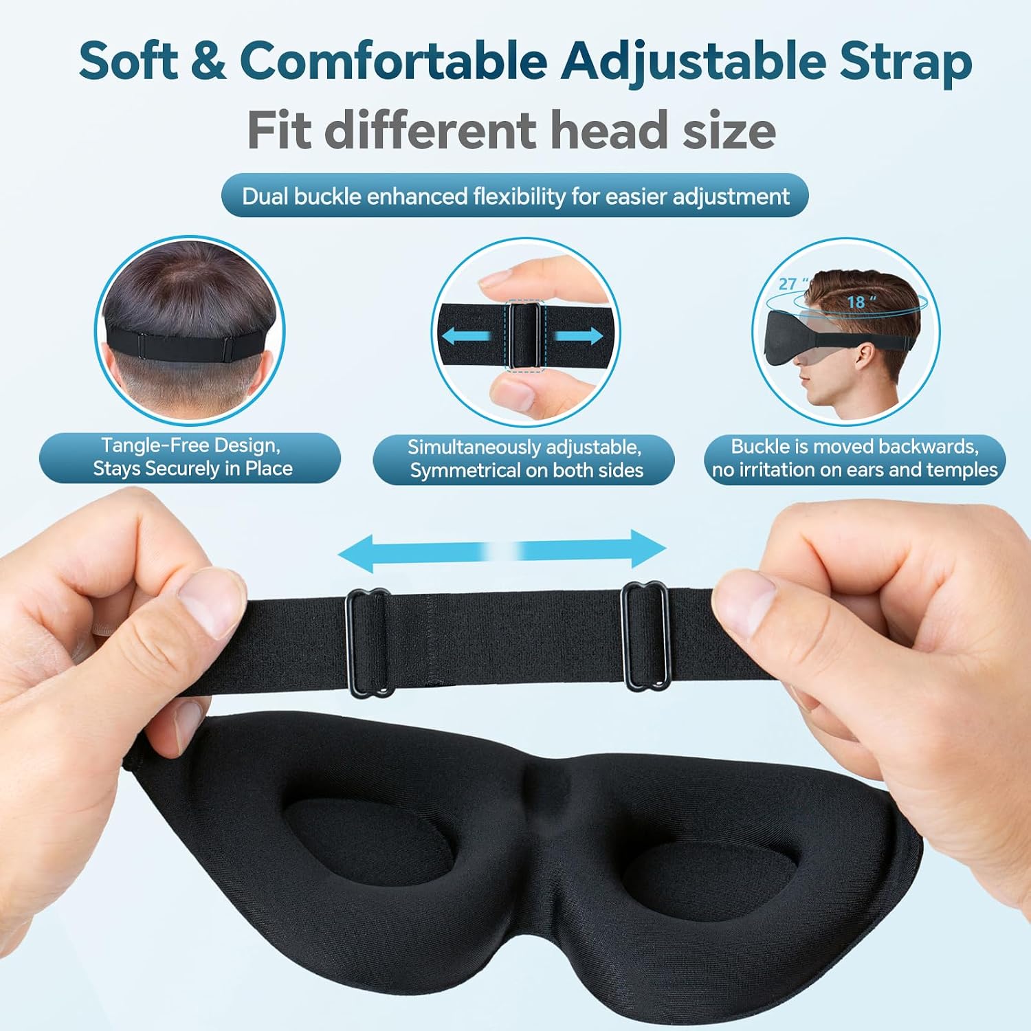 Detalle 2 de ZGGCD Sleep Mask, 3D Contoured