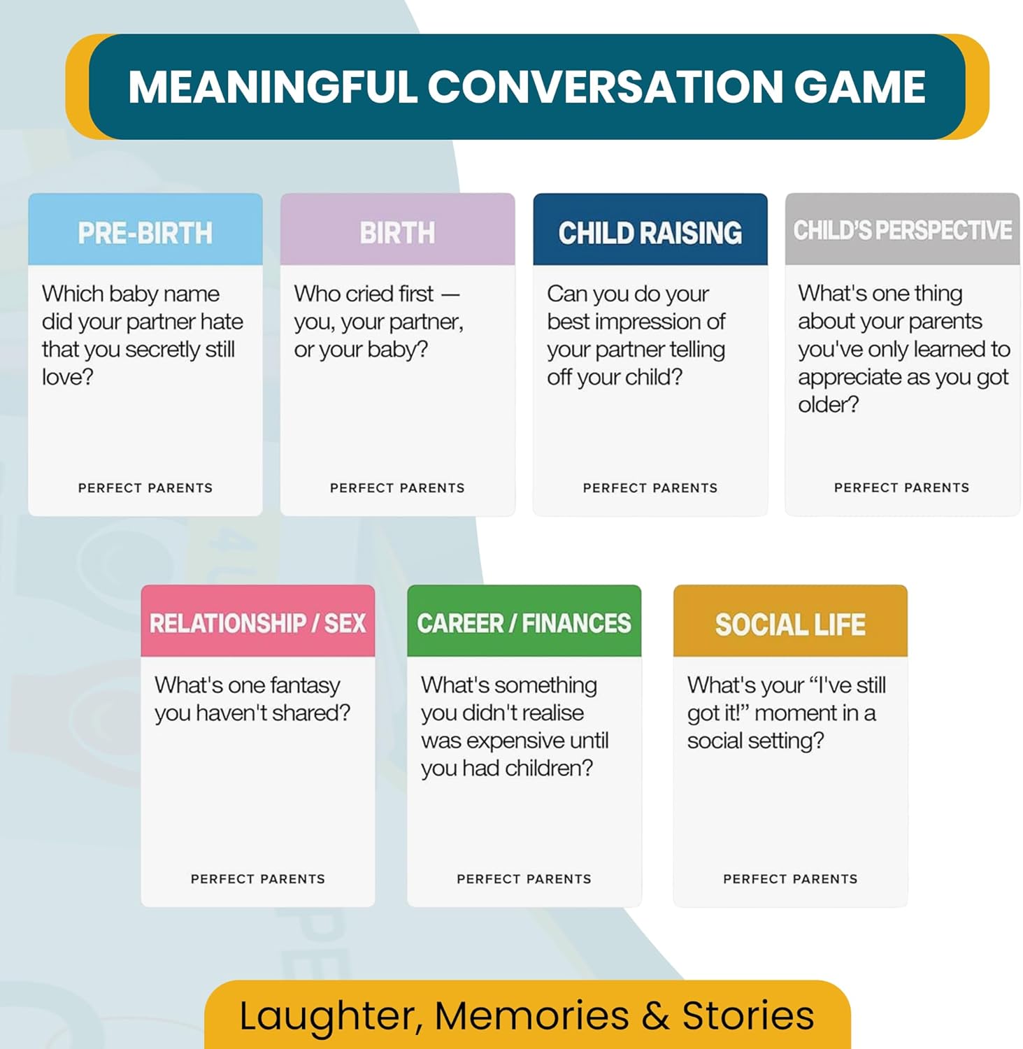 Thumbnail 3 de Perfect Parents Conversation Cards for Couples 🎲