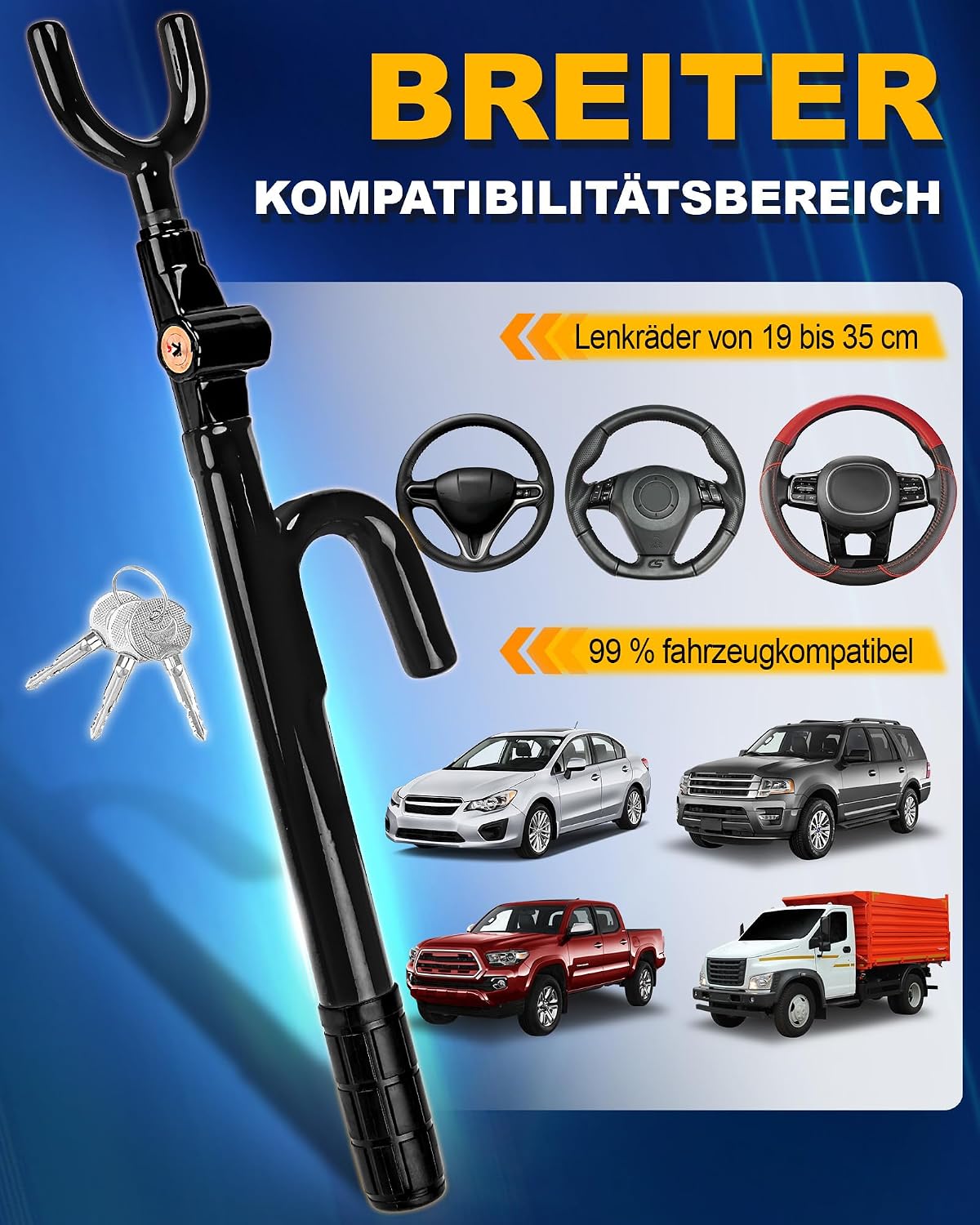 Thumbnail 4 de Tevlaphee Lenkradschloss 35 cm