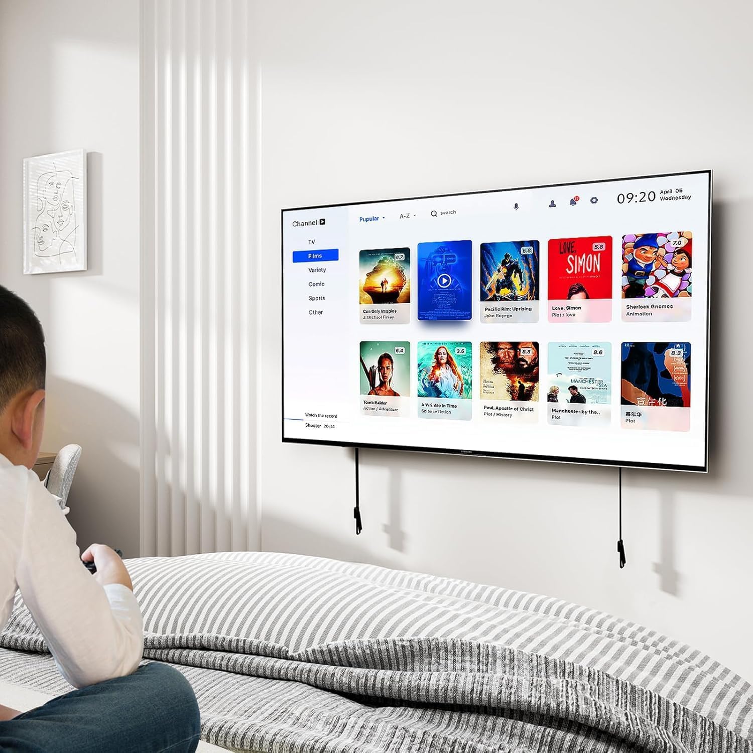 Thumbnail 6 de HOME VISION fixed TV wall mount for 32–84-inch TVs