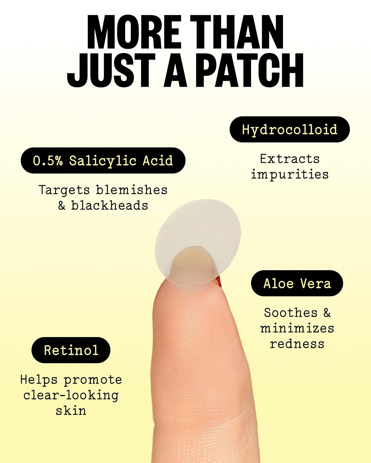 Detalle de PEACE OUT Hydrocolloid Acne Patches, 40 Count