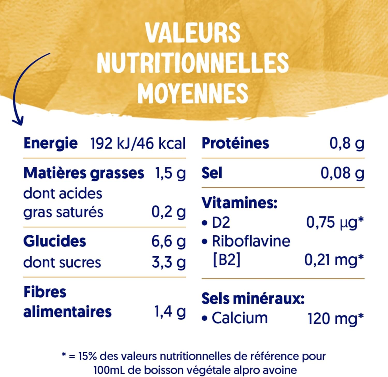 Detalle de Alpro Boisson Végétale Avoine 1L – Lot de 4x1L