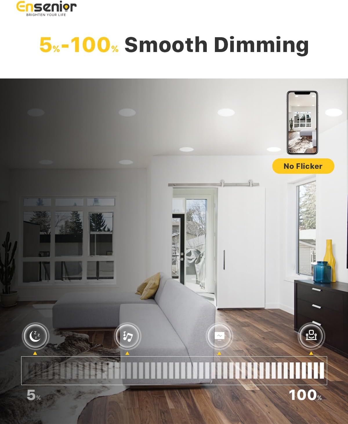 Thumbnail 3 de Ensenior 6 Inch LED Recessed 1200LM