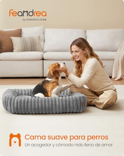 Detalle de Feandrea Cama para Perros Ortopédica Mediana 91 x 68 x 20 cm