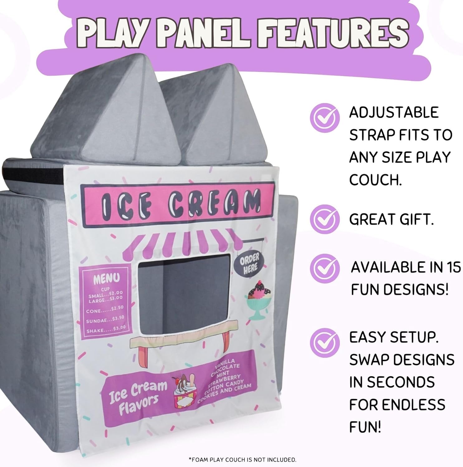 Thumbnail 1 de Couch Swag Play Panel 15 designs