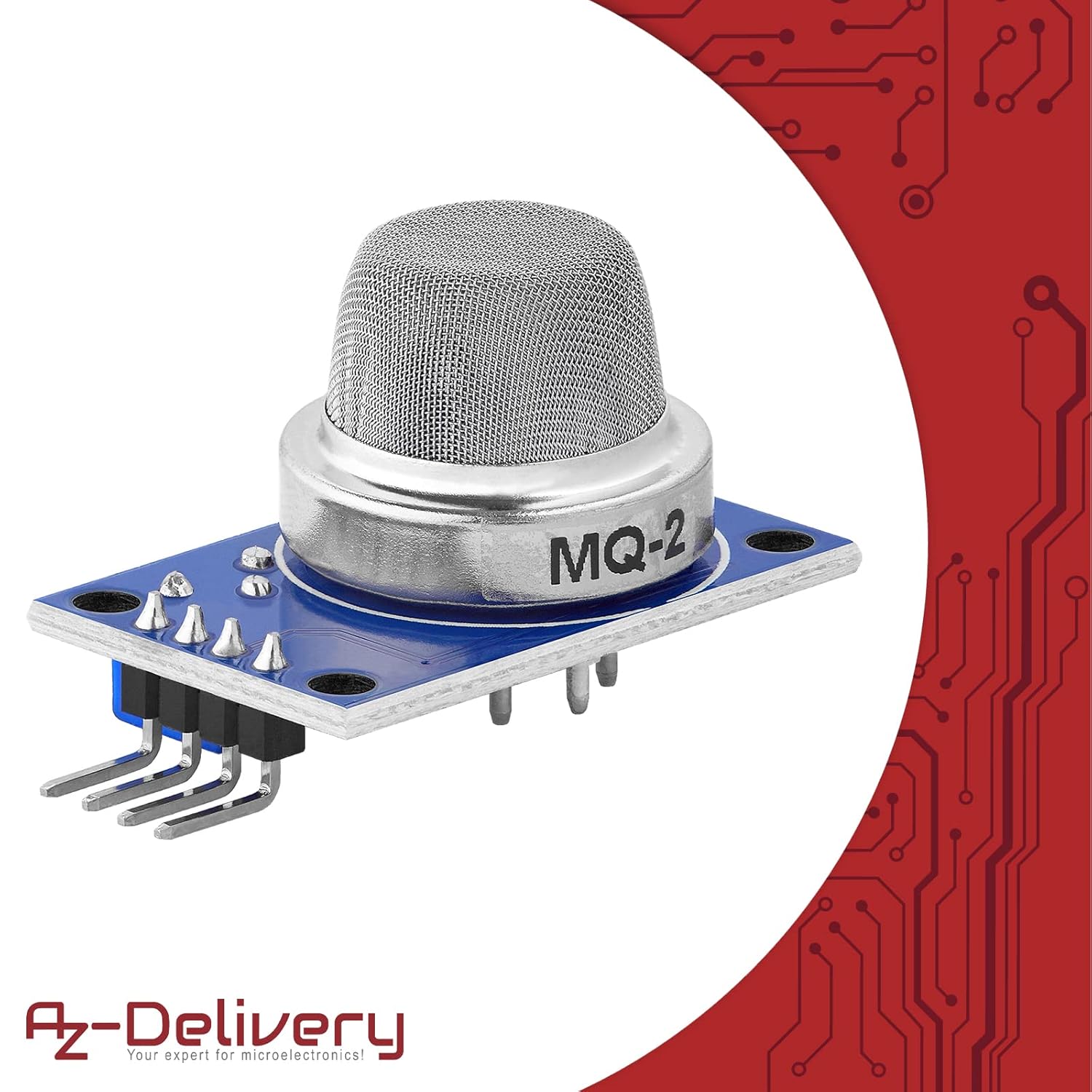 Thumbnail 4 de AZDelivery 3x Modulo sensore gas MQ-2 per Arduino (fumo e qualità aria) con e-Book