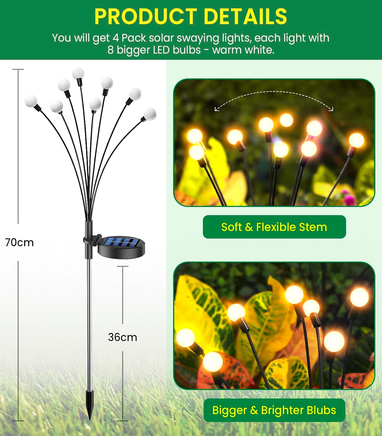 Thumbnail 5 de GEARLITE Firefly Solarlampen Außen Garten