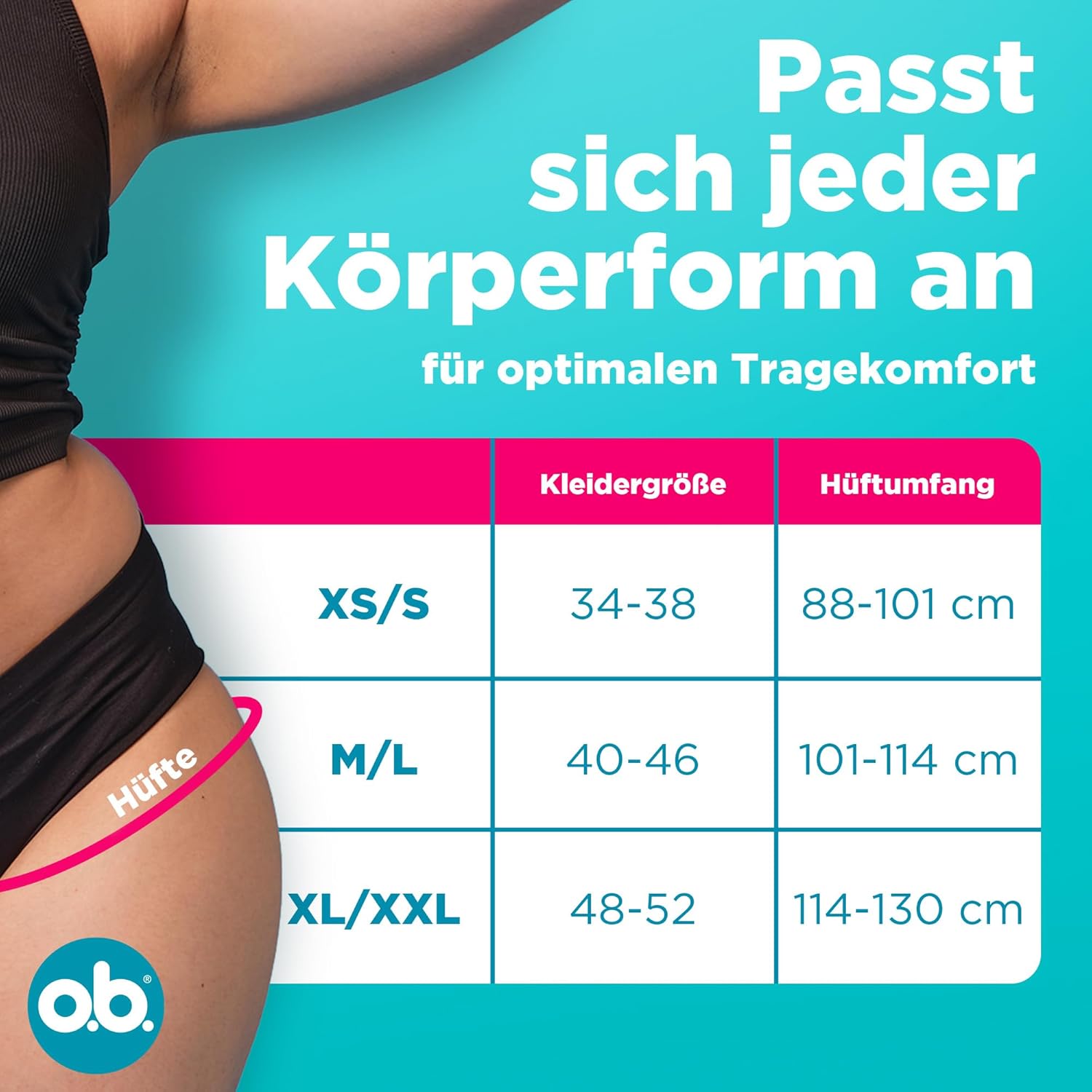Thumbnail 6 de o.b. Periodenslip XS/S – Wiederverwendbare Periodenunterwäsche bei starker Periode