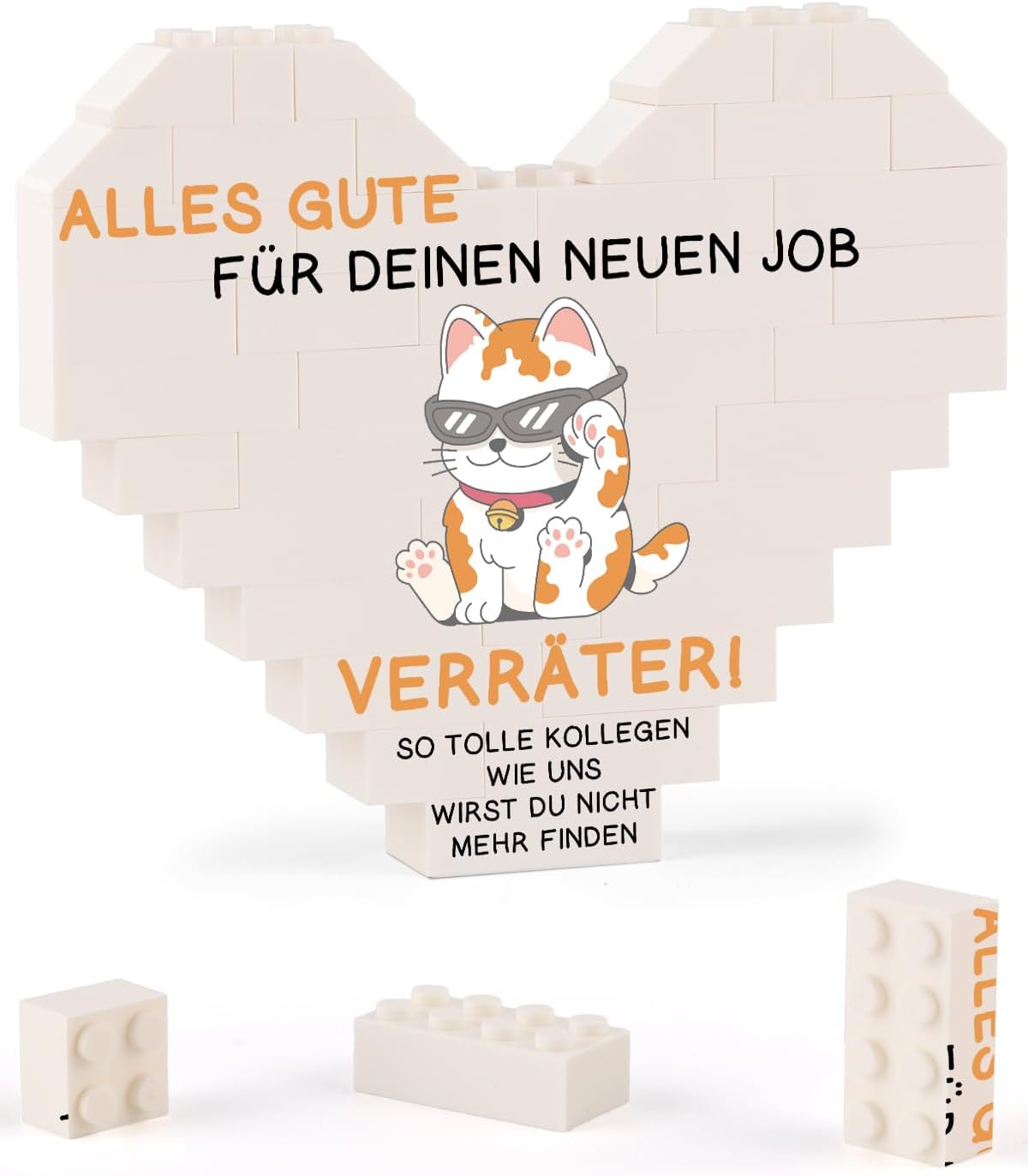 Detalle de PRSTENLY Herzförmige Plakette – Dekoration als Abschiedsgeschenk für Kollegin