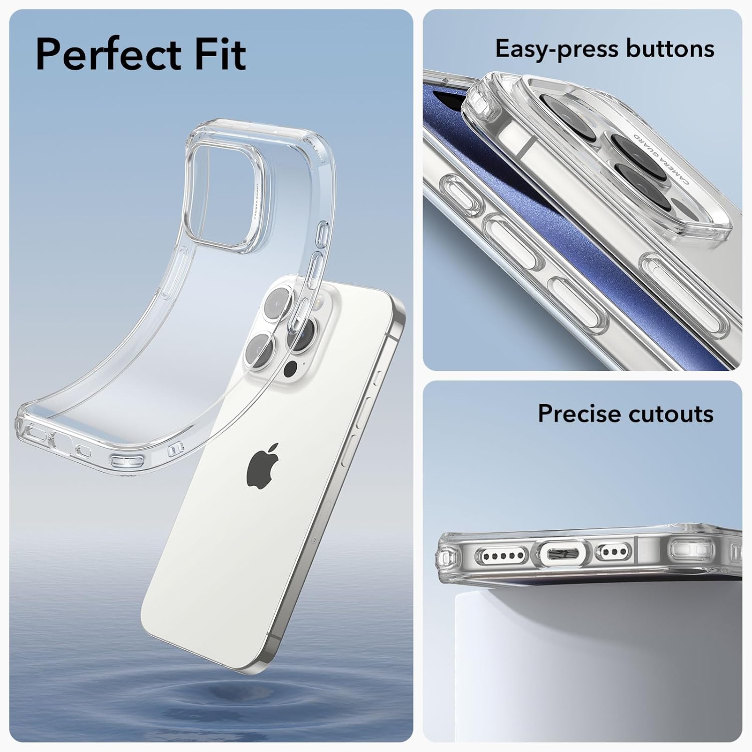 Thumbnail 5 de ESR Coque transparente iPhone 15 Pro Max 1,6 mm