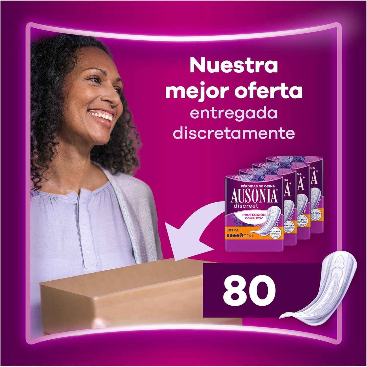 Thumbnail 6 de Ausonia Discreet Compresas Extra 48 unidades