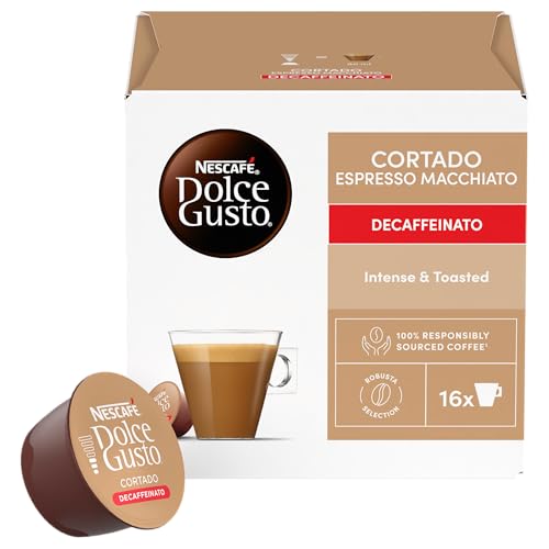 Thumbnail 6 de NESCAFÉ DOLCE GUSTO Cortado Espresso Macchiato Decaffeinato – 3 Confezioni da 16 Capsule (48 Capsule Compatibili Dolce Gusto)