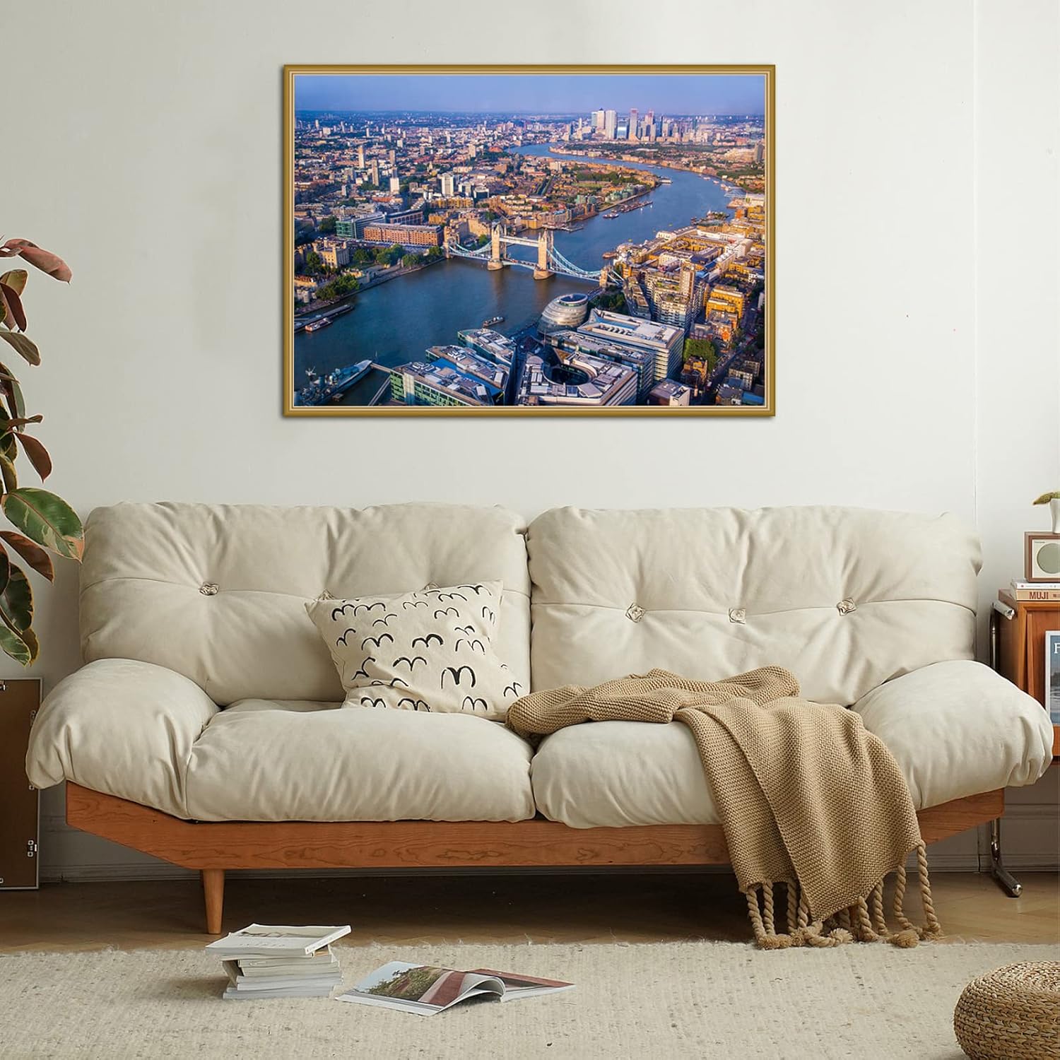Thumbnail 3 de London Tower Bridge Jigsaw Puzzle for Adults, 1000 Pieces – City of London Aerial View