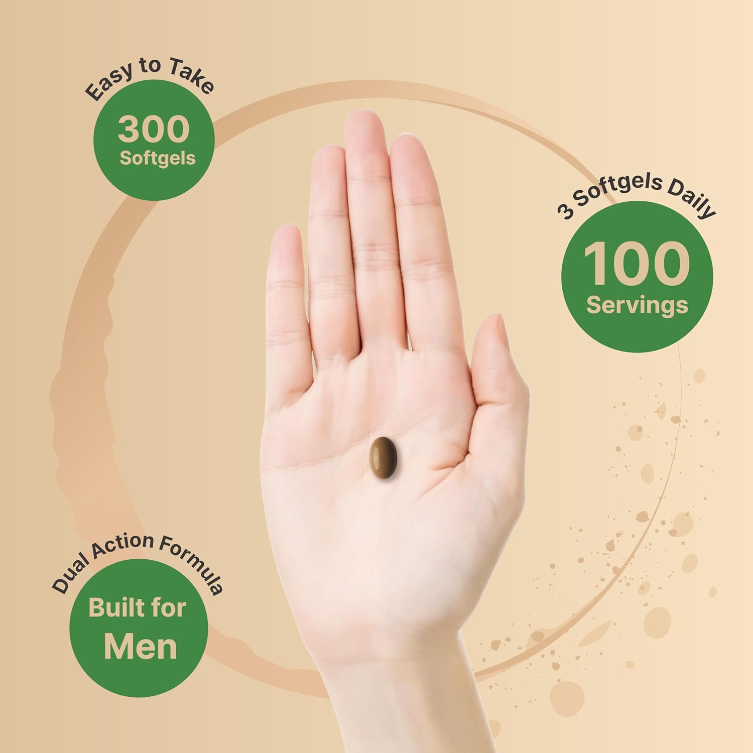 Detalle 2 de NatureBell Saw Palmetto Supplement 300 Softgels