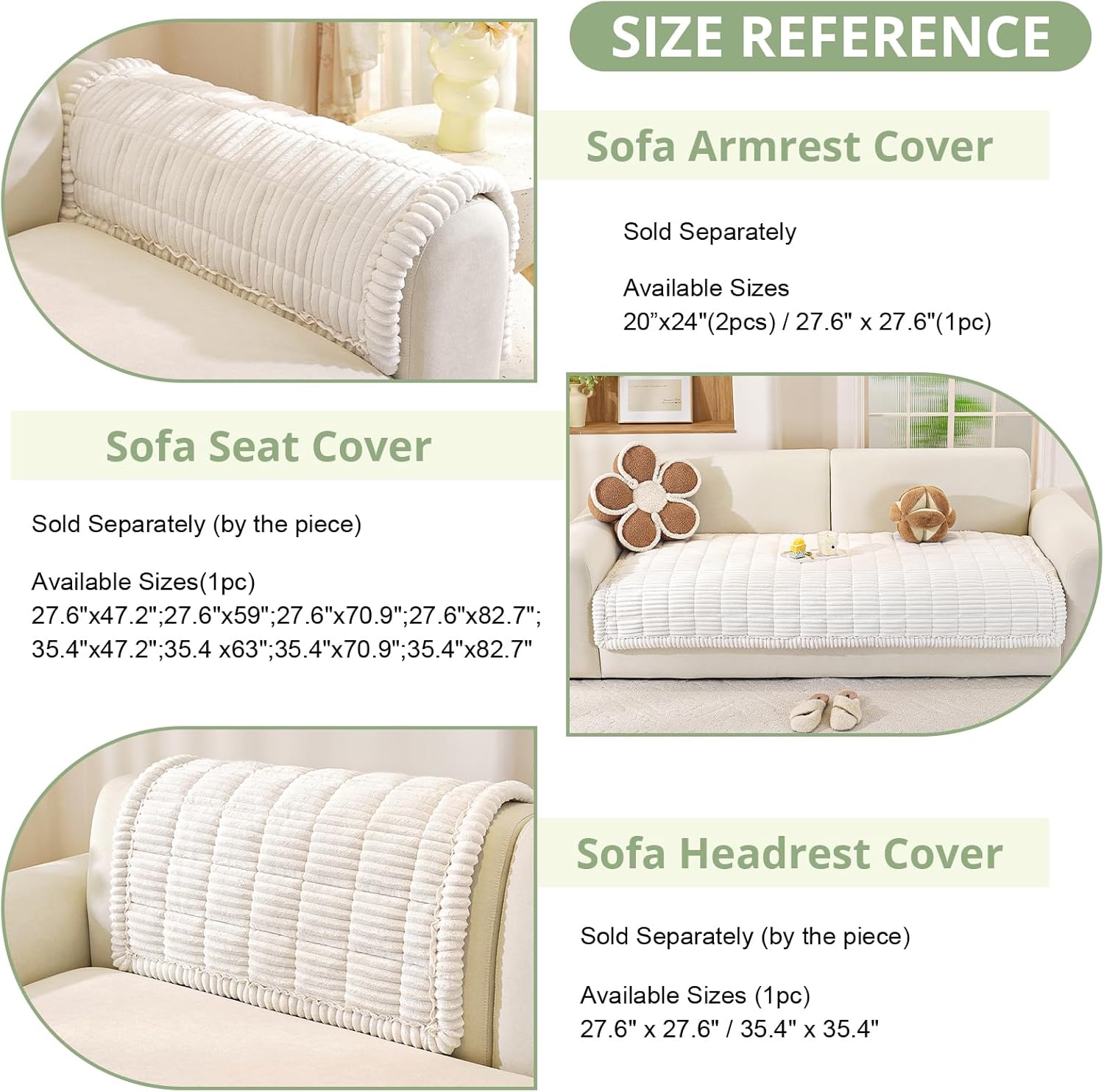 Thumbnail 2 de OstepDecor Couch Cover for Dogs - 35.4" x 63" Non-Slip, Washable Furniture Protector in White