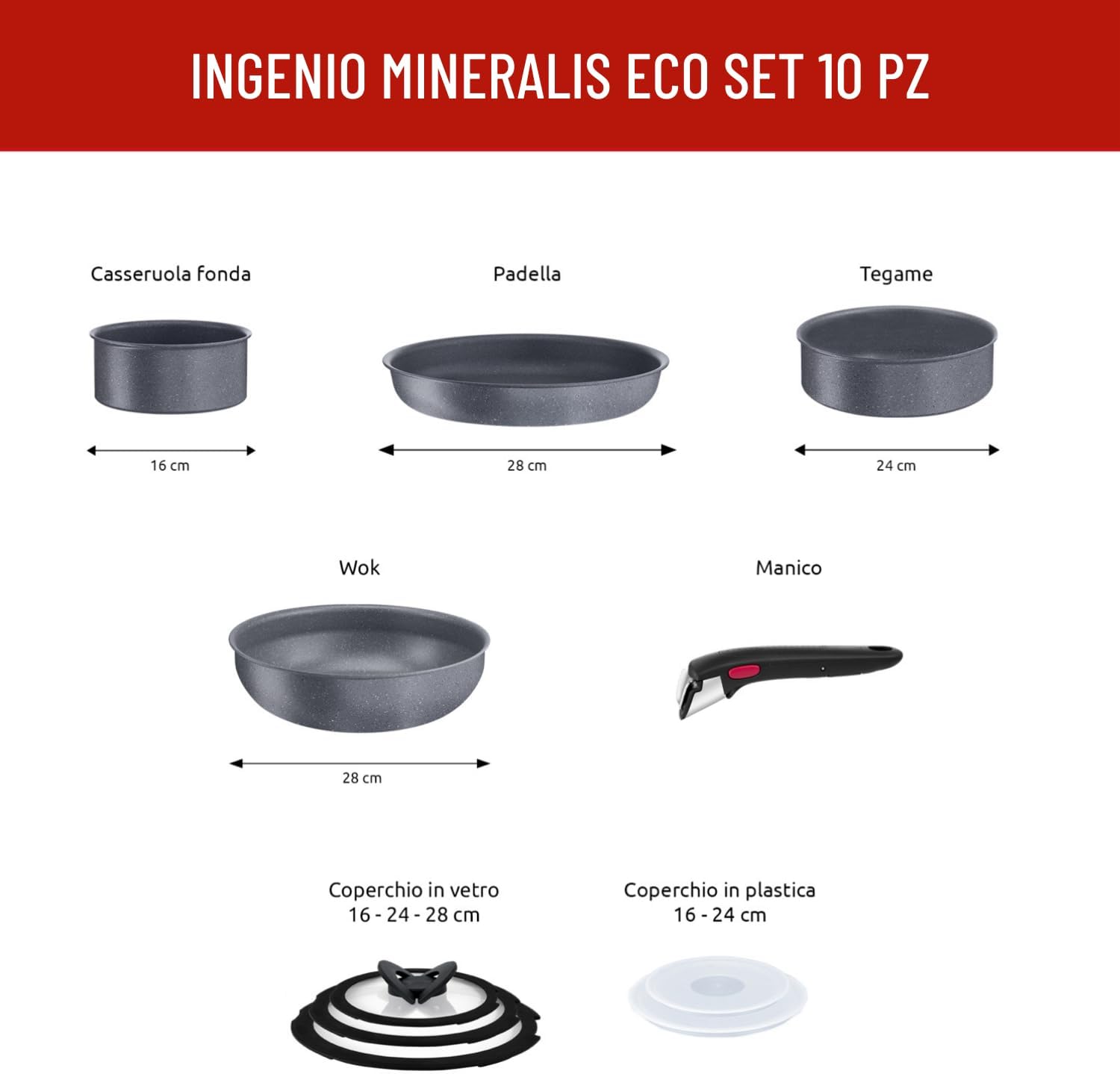 Thumbnail 1 de Lagostina Ingenio Mineralis Eco 10 pezzi
