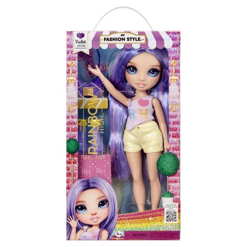 Detalle 2 de Muñeca Violet Rainbow High My Fashion Style 27 cm articulada
