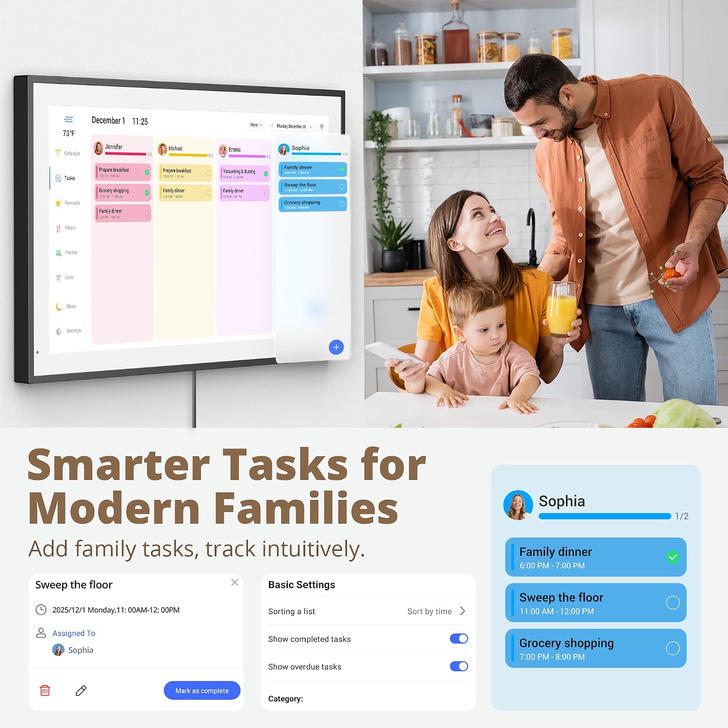 Thumbnail 5 de Dragon Touch Calendar 21.5" digital calendar for families