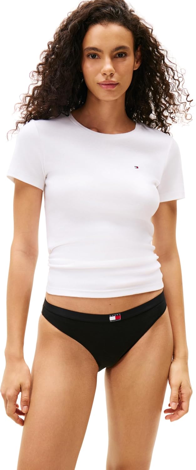 Detalle de Tommy Hilfiger Breve Donna: stile iconico e vestibilità comoda per tutti i giorni