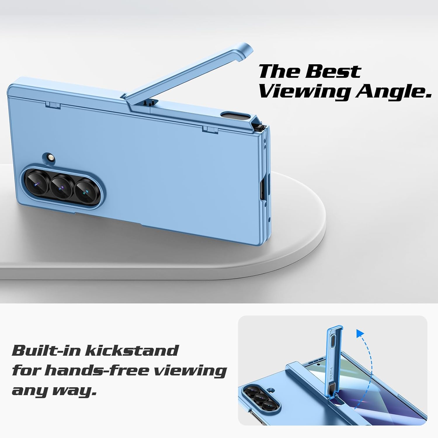 Thumbnail 3 de Doeshine Case for Samsung Galaxy Z Fold 7 with Kickstand, Hinge Protection and Front Screen Protector