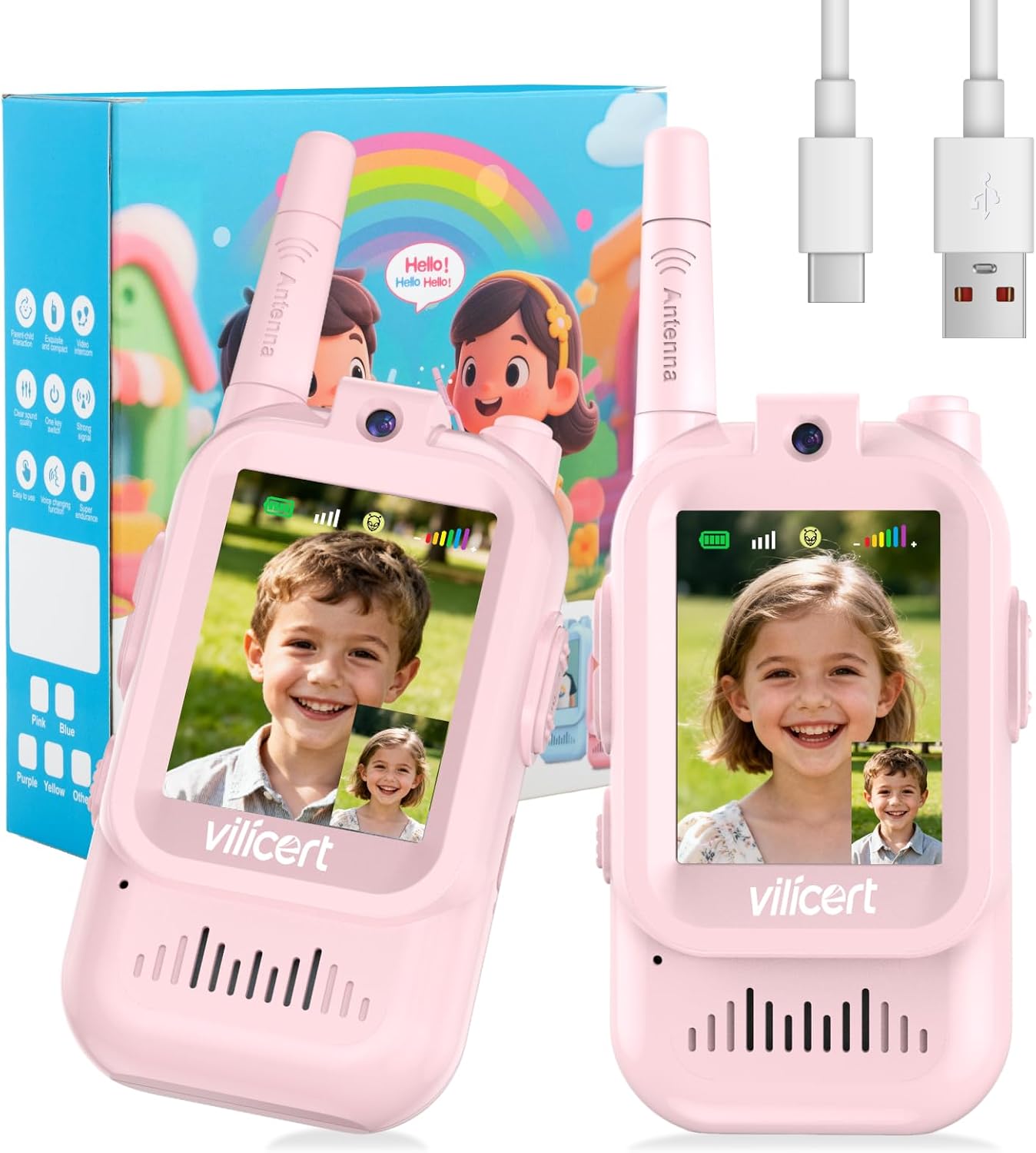 Detalle de Vilicert Kids Video Walkie-Talkies