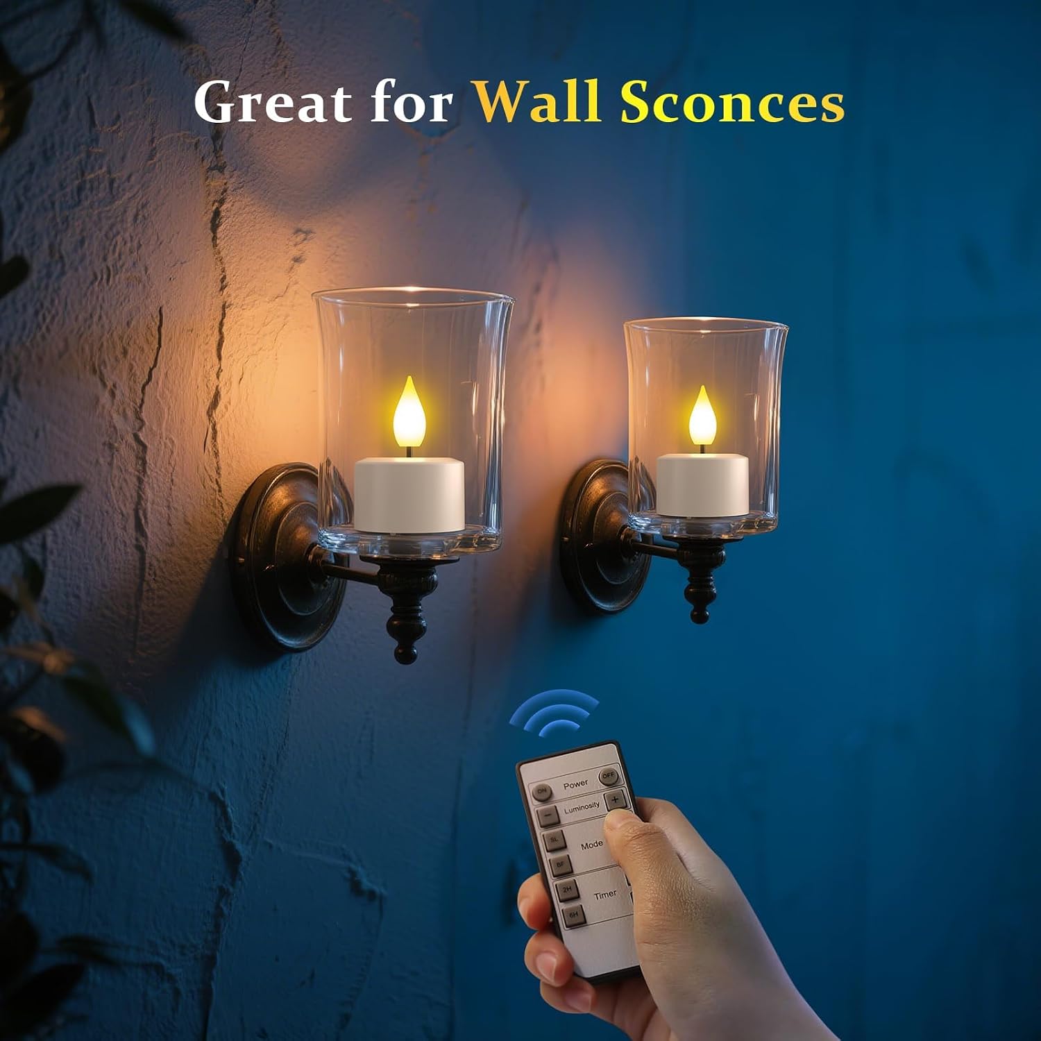 Thumbnail 6 de SoulBay LC004RS_6pcs Rechargeable LED Tea Lights, 6-Pack with Remote