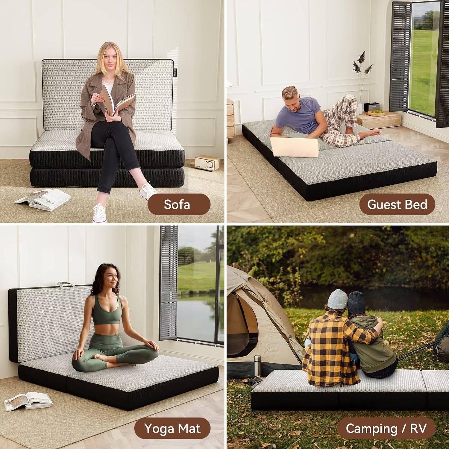 Detalle 2 de ROXGOX Trifold Memory Foam 6 Inch