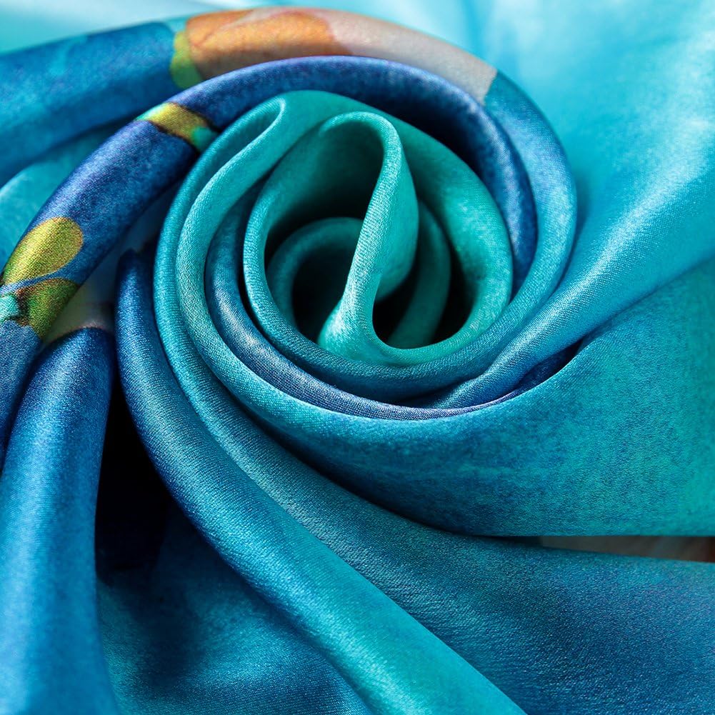 Thumbnail 4 de STORY OF SHANGHAI Sciarpa di Seta 100% – foulard écru con fantasia orientale