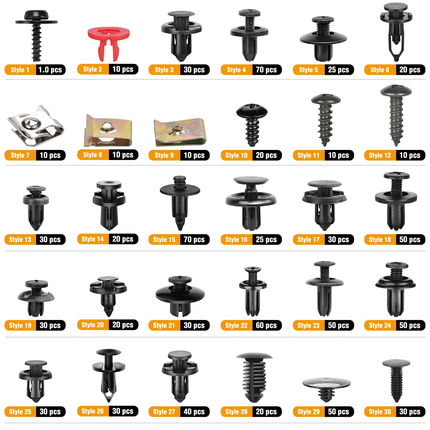 Thumbnail 2 de GOOACC 941Pcs Car Retainer Clips and Auto Body Fasteners Assortment