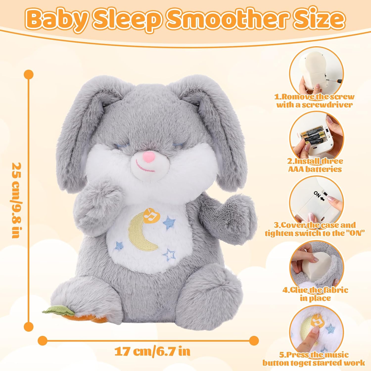 Detalle 1 de seOSTO Soothing Bunny Teddy 15 mins breathing