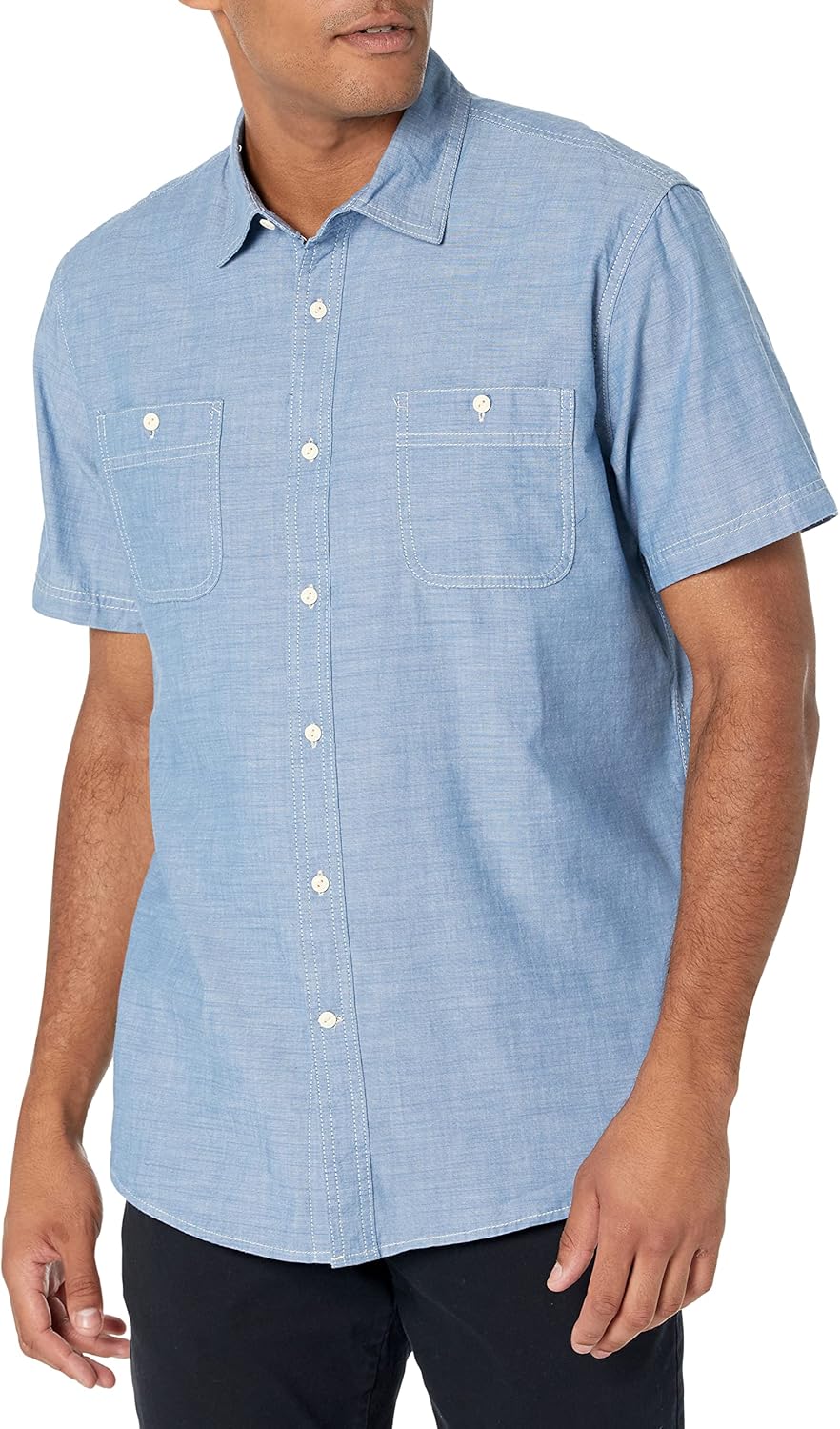 Thumbnail 5 de Amazon Essentials Men's Regular-Fit Short-Sleeve Poplin Shirt